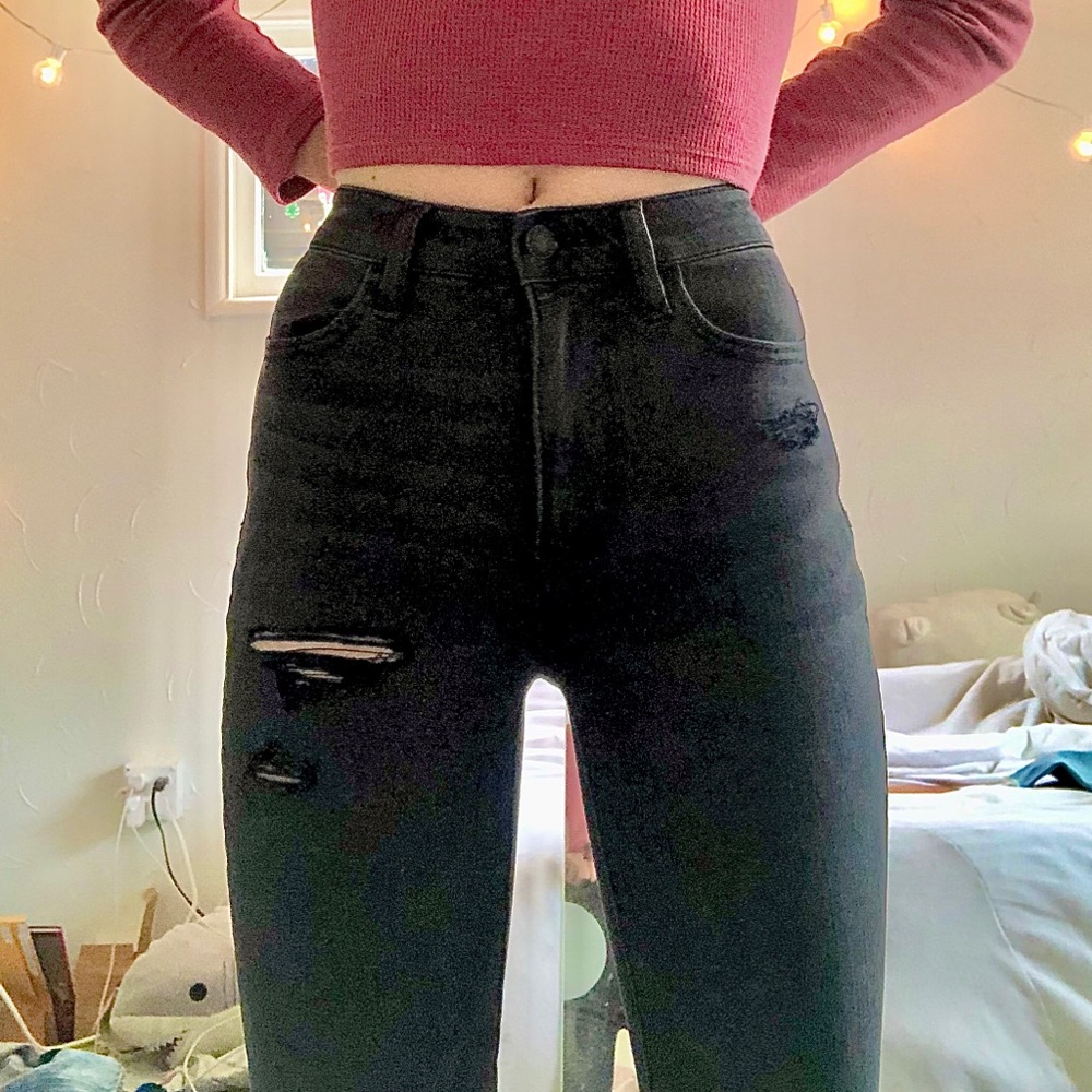 American Eagle Super High-Rise Jegging Black
